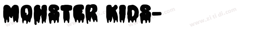 Monster kids字体转换